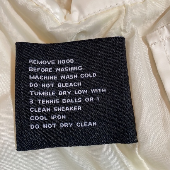 Anne Klein Vintage White Hooded Down Jacket SP XC Host Pick 9/21! - Picture 9 of 9